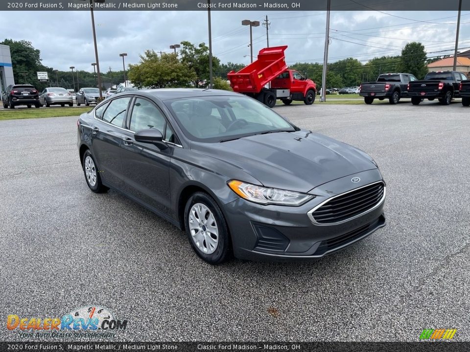 2020 Ford Fusion S Magnetic Metallic / Medium Light Stone Photo #5