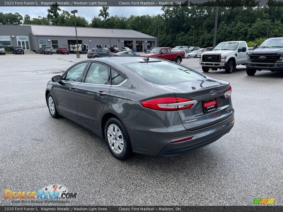 2020 Ford Fusion S Magnetic Metallic / Medium Light Stone Photo #6