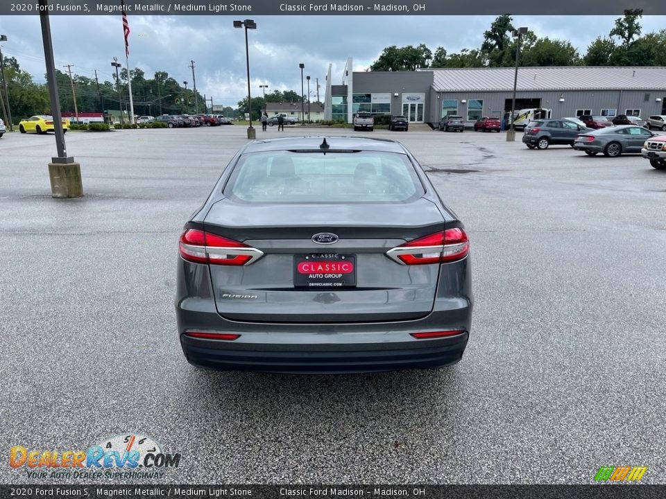 2020 Ford Fusion S Magnetic Metallic / Medium Light Stone Photo #7