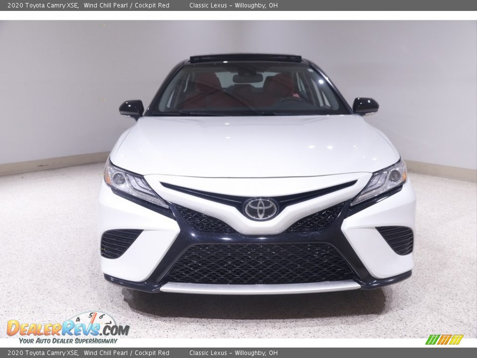 2020 Toyota Camry XSE Wind Chill Pearl / Cockpit Red Photo #2