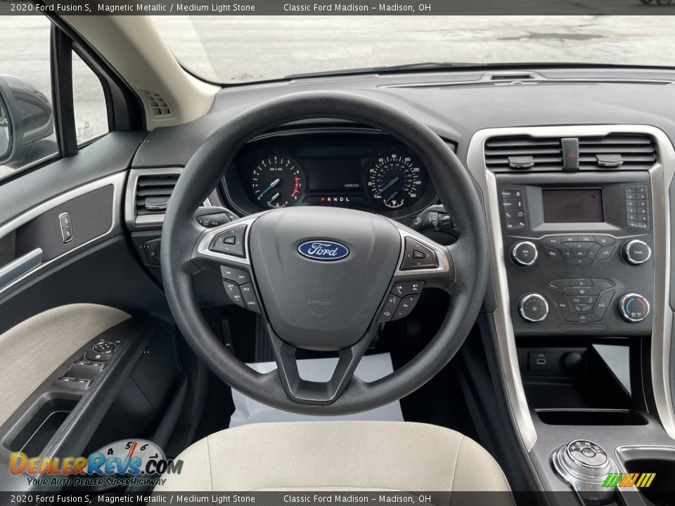 2020 Ford Fusion S Magnetic Metallic / Medium Light Stone Photo #9