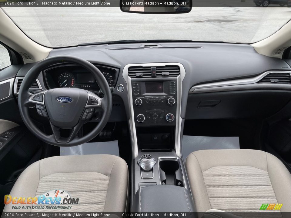 2020 Ford Fusion S Magnetic Metallic / Medium Light Stone Photo #10