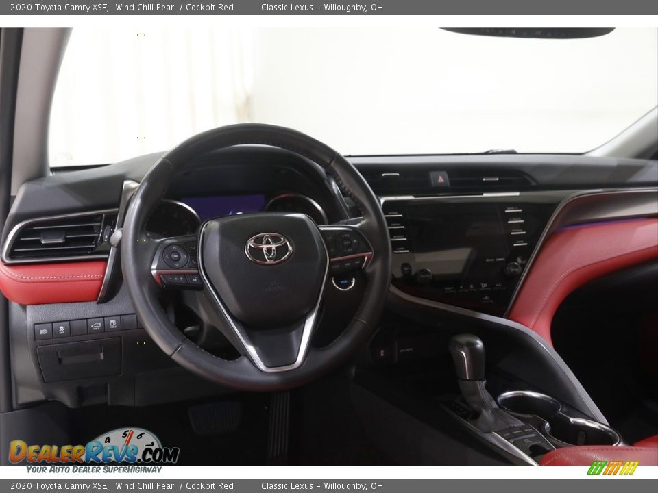 2020 Toyota Camry XSE Wind Chill Pearl / Cockpit Red Photo #6