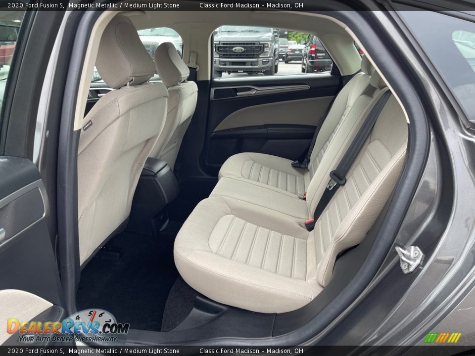 2020 Ford Fusion S Magnetic Metallic / Medium Light Stone Photo #12