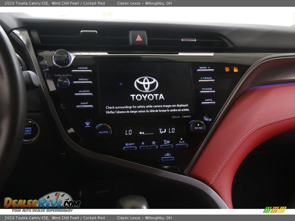 2020 Toyota Camry XSE Wind Chill Pearl / Cockpit Red Photo #9