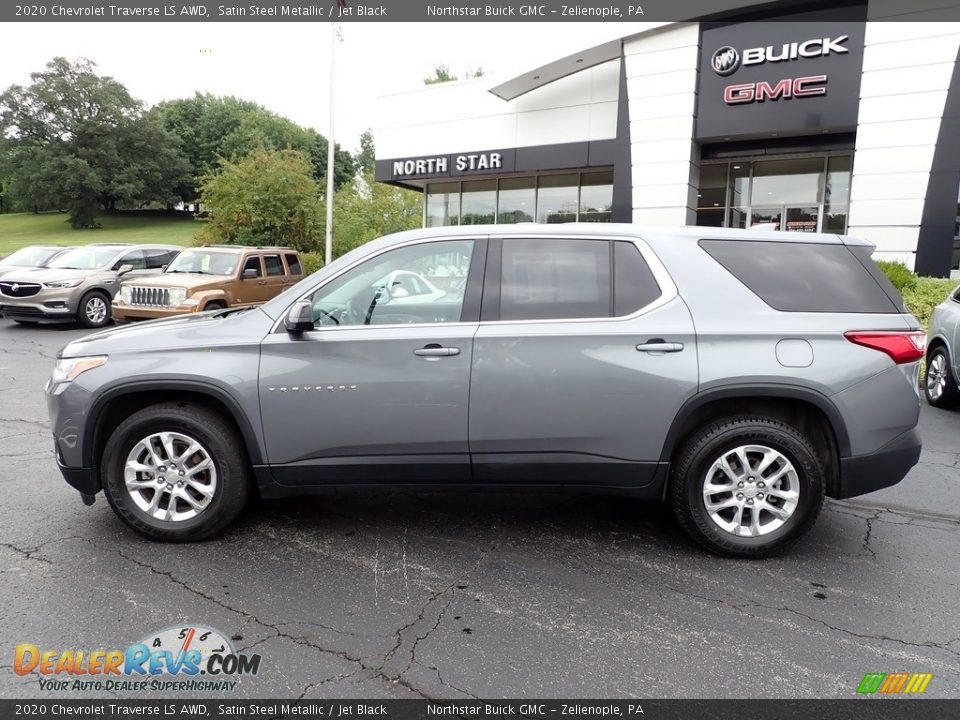 2020 Chevrolet Traverse LS AWD Satin Steel Metallic / Jet Black Photo #2