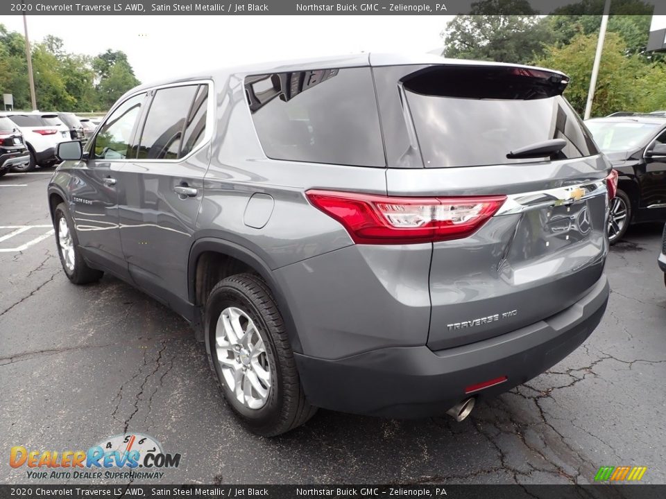 2020 Chevrolet Traverse LS AWD Satin Steel Metallic / Jet Black Photo #3