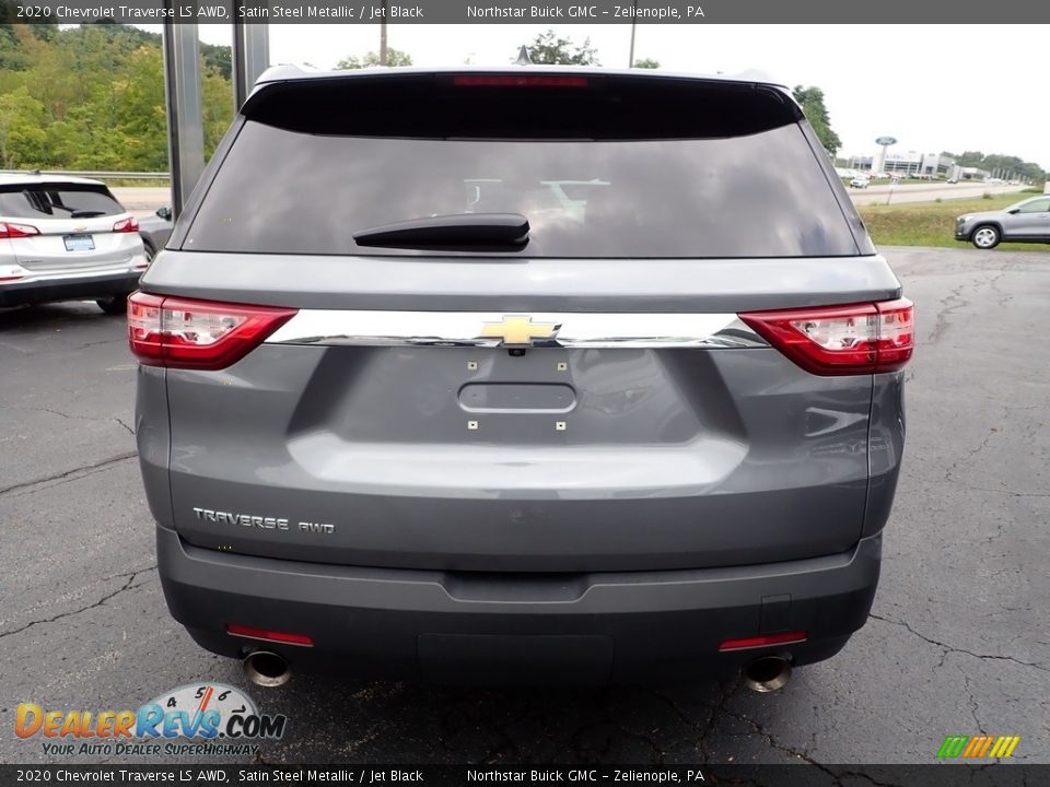 2020 Chevrolet Traverse LS AWD Satin Steel Metallic / Jet Black Photo #5