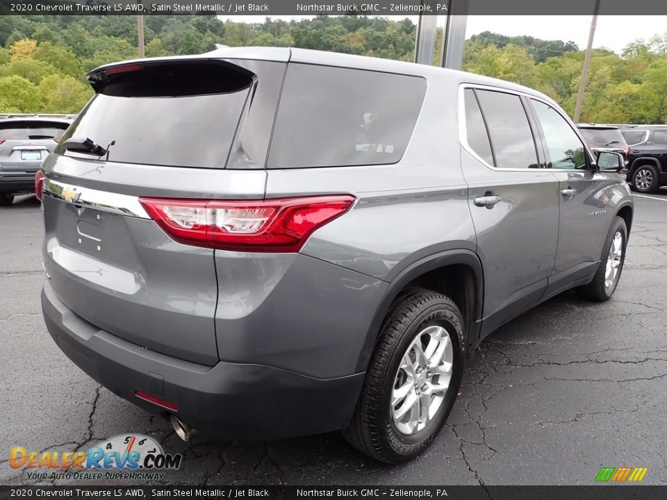 2020 Chevrolet Traverse LS AWD Satin Steel Metallic / Jet Black Photo #6