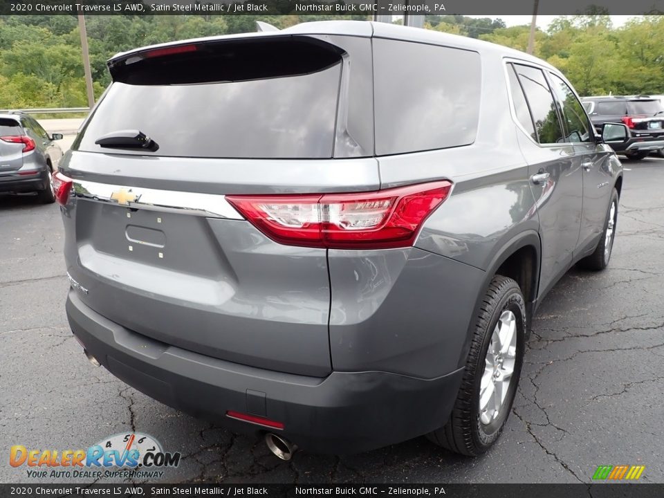 2020 Chevrolet Traverse LS AWD Satin Steel Metallic / Jet Black Photo #7