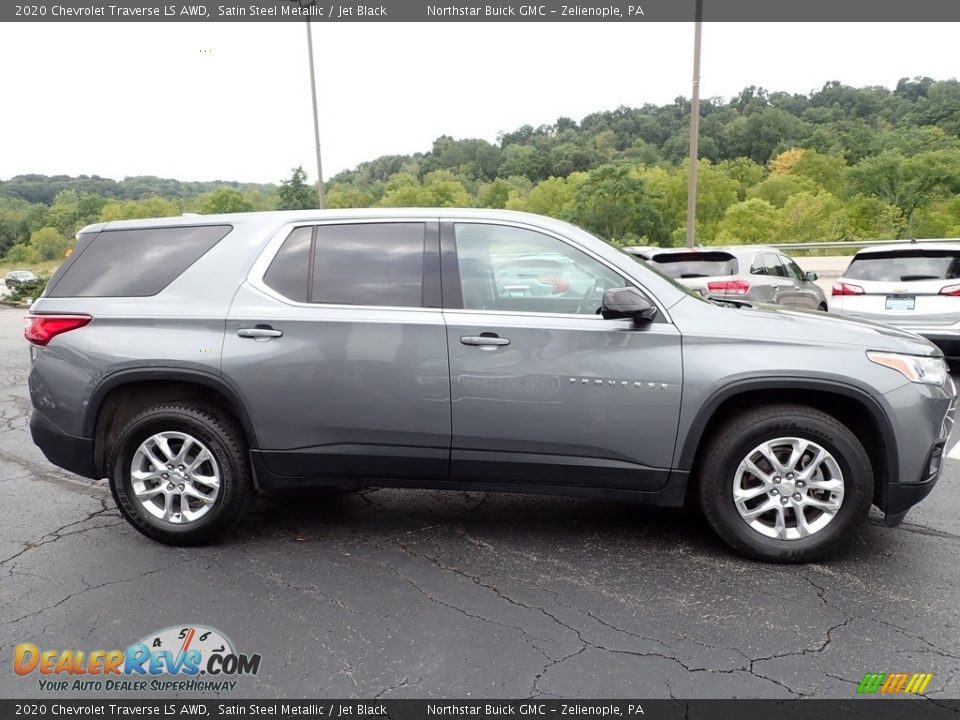 2020 Chevrolet Traverse LS AWD Satin Steel Metallic / Jet Black Photo #8