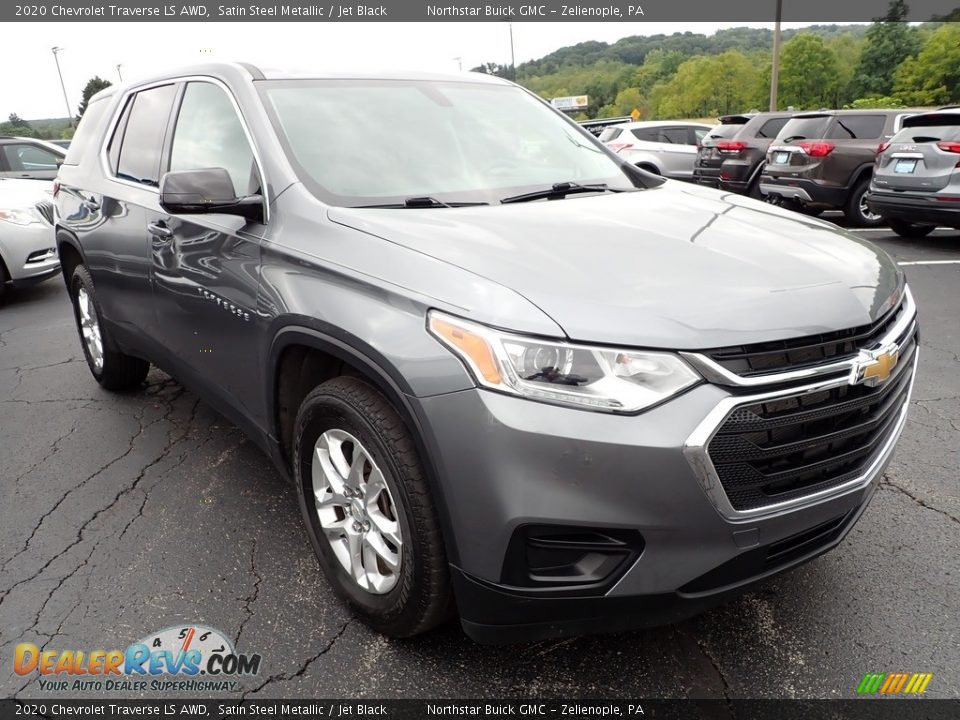 2020 Chevrolet Traverse LS AWD Satin Steel Metallic / Jet Black Photo #9