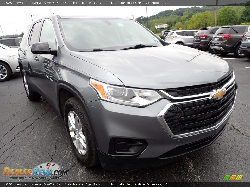 2020 Chevrolet Traverse LS AWD Satin Steel Metallic / Jet Black Photo #10