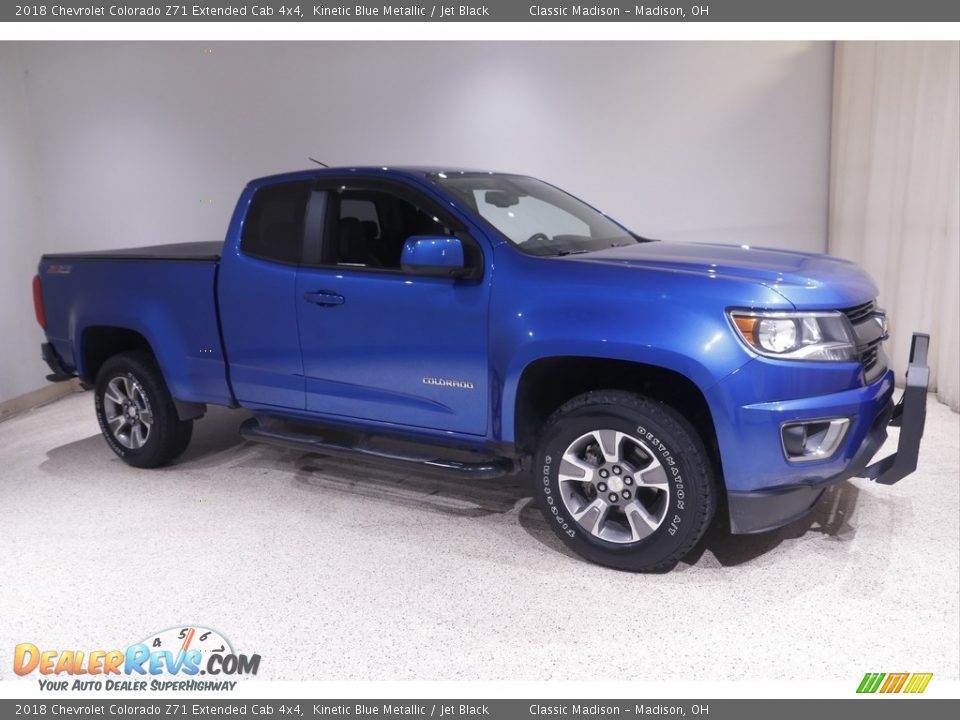 2018 Chevrolet Colorado Z71 Extended Cab 4x4 Kinetic Blue Metallic / Jet Black Photo #1
