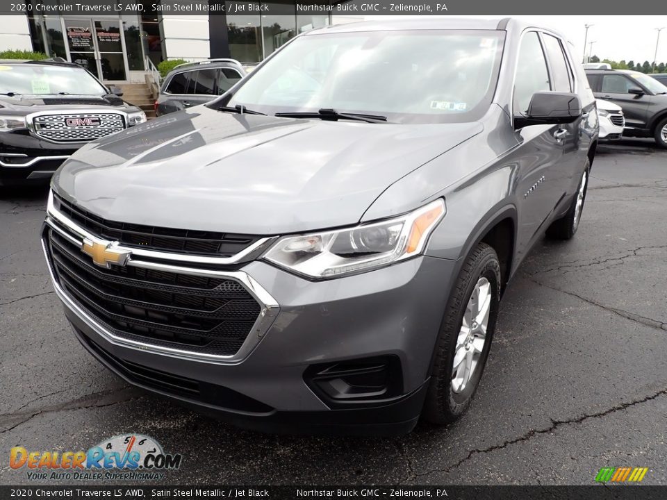 2020 Chevrolet Traverse LS AWD Satin Steel Metallic / Jet Black Photo #12