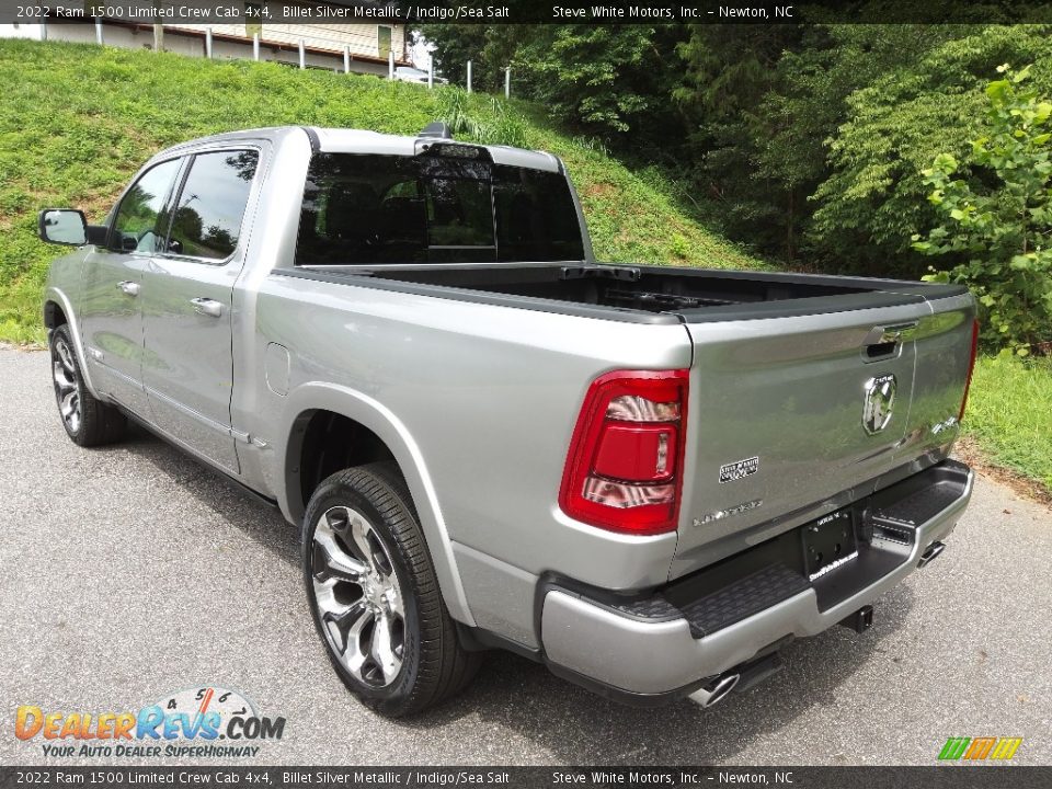 2022 Ram 1500 Limited Crew Cab 4x4 Billet Silver Metallic / Indigo/Sea Salt Photo #11