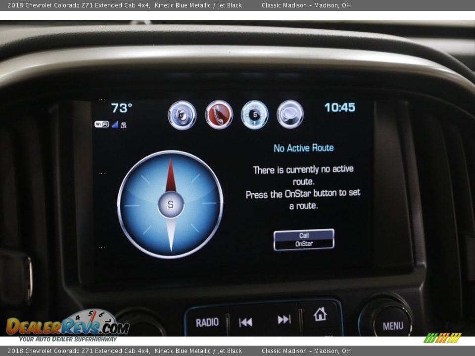 2018 Chevrolet Colorado Z71 Extended Cab 4x4 Kinetic Blue Metallic / Jet Black Photo #13