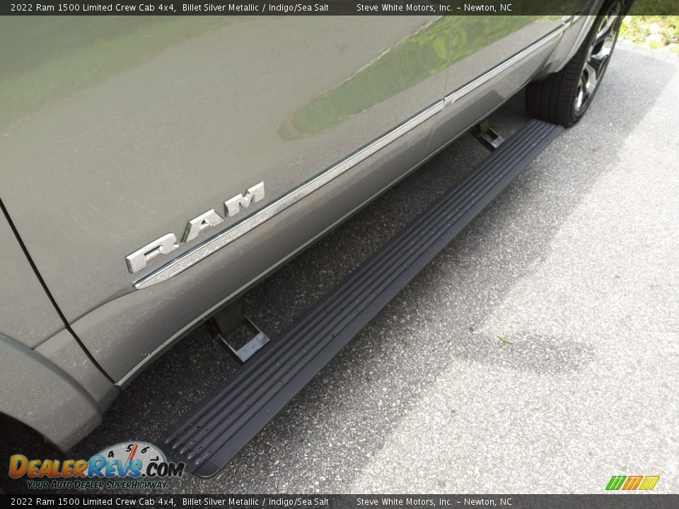 2022 Ram 1500 Limited Crew Cab 4x4 Billet Silver Metallic / Indigo/Sea Salt Photo #12