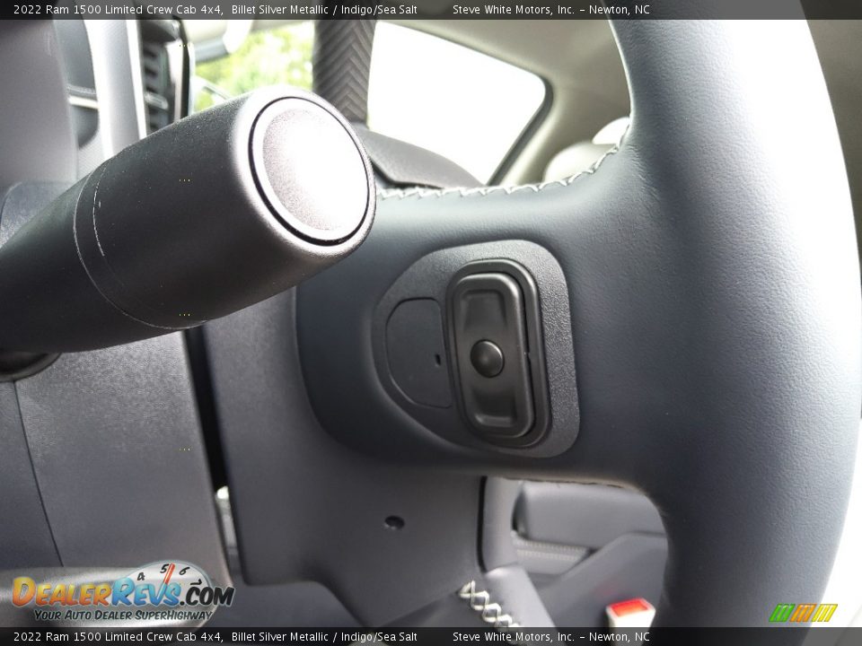 2022 Ram 1500 Limited Crew Cab 4x4 Billet Silver Metallic / Indigo/Sea Salt Photo #17