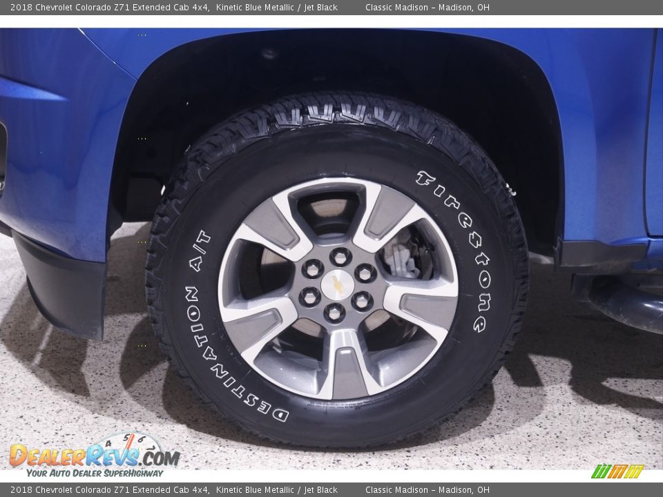 2018 Chevrolet Colorado Z71 Extended Cab 4x4 Kinetic Blue Metallic / Jet Black Photo #22