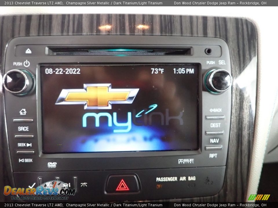 2013 Chevrolet Traverse LTZ AWD Champagne Silver Metallic / Dark Titanium/Light Titanium Photo #2