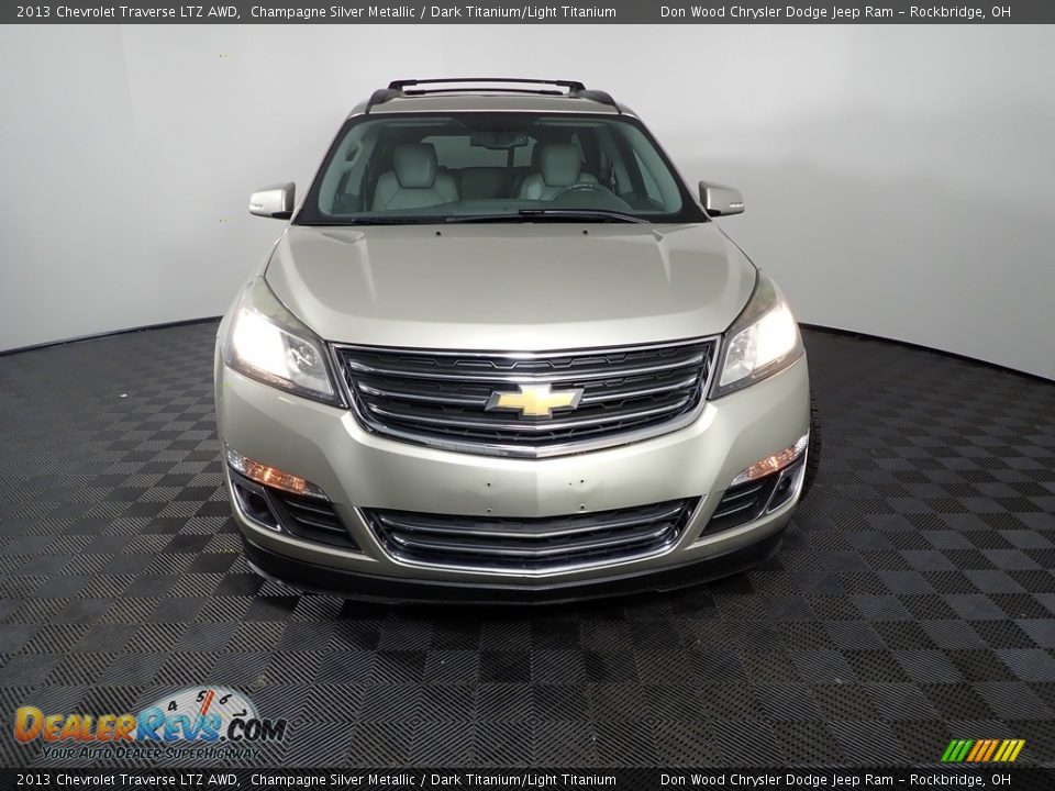 2013 Chevrolet Traverse LTZ AWD Champagne Silver Metallic / Dark Titanium/Light Titanium Photo #9