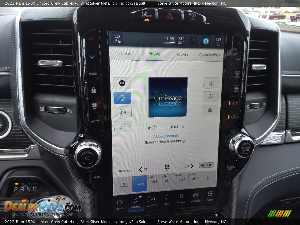 2022 Ram 1500 Limited Crew Cab 4x4 Billet Silver Metallic / Indigo/Sea Salt Photo #28