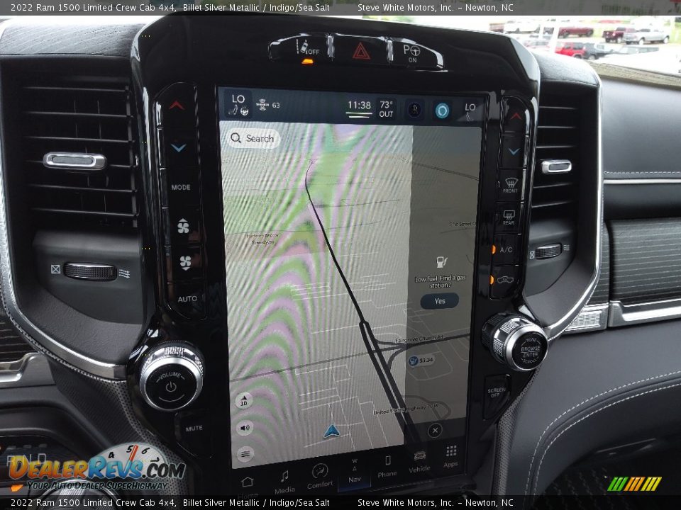 Navigation of 2022 Ram 1500 Limited Crew Cab 4x4 Photo #29