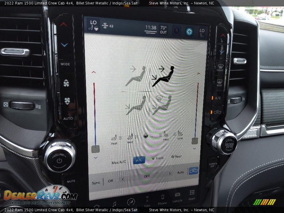 2022 Ram 1500 Limited Crew Cab 4x4 Billet Silver Metallic / Indigo/Sea Salt Photo #30