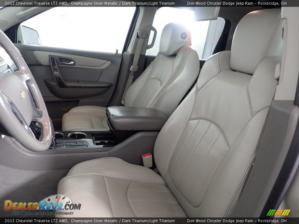 2013 Chevrolet Traverse LTZ AWD Champagne Silver Metallic / Dark Titanium/Light Titanium Photo #19