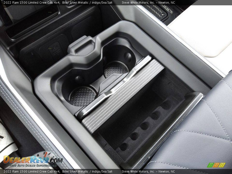 2022 Ram 1500 Limited Crew Cab 4x4 Billet Silver Metallic / Indigo/Sea Salt Photo #36