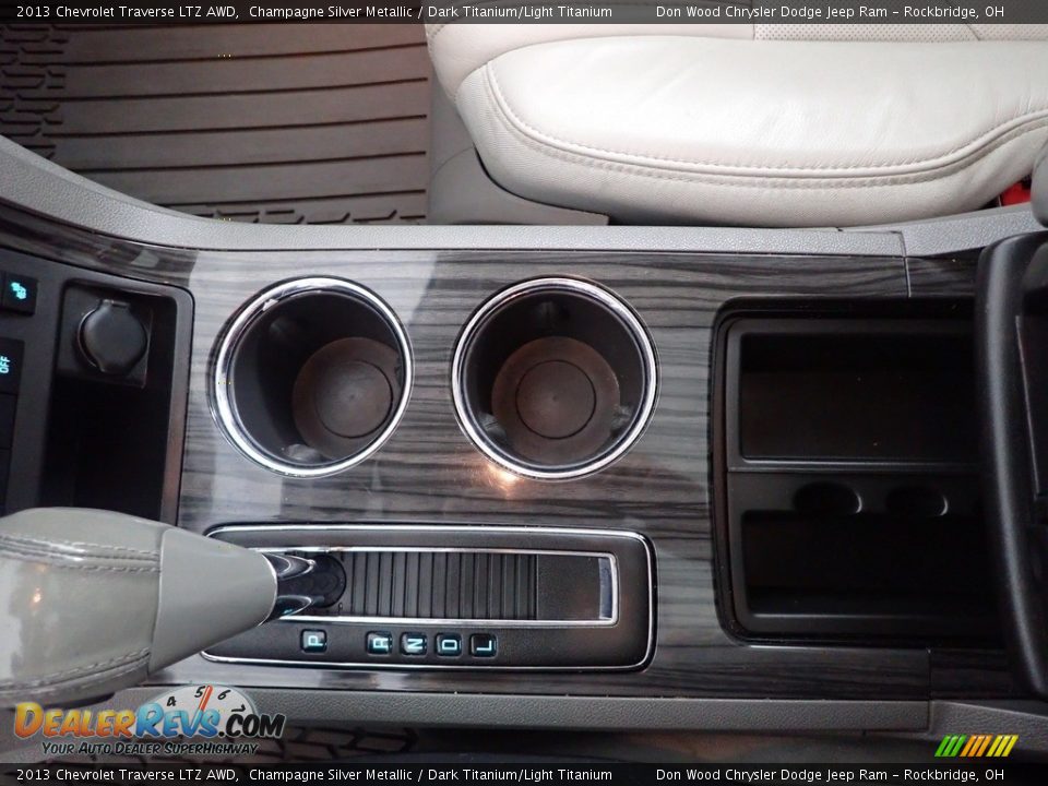 2013 Chevrolet Traverse LTZ AWD Champagne Silver Metallic / Dark Titanium/Light Titanium Photo #26