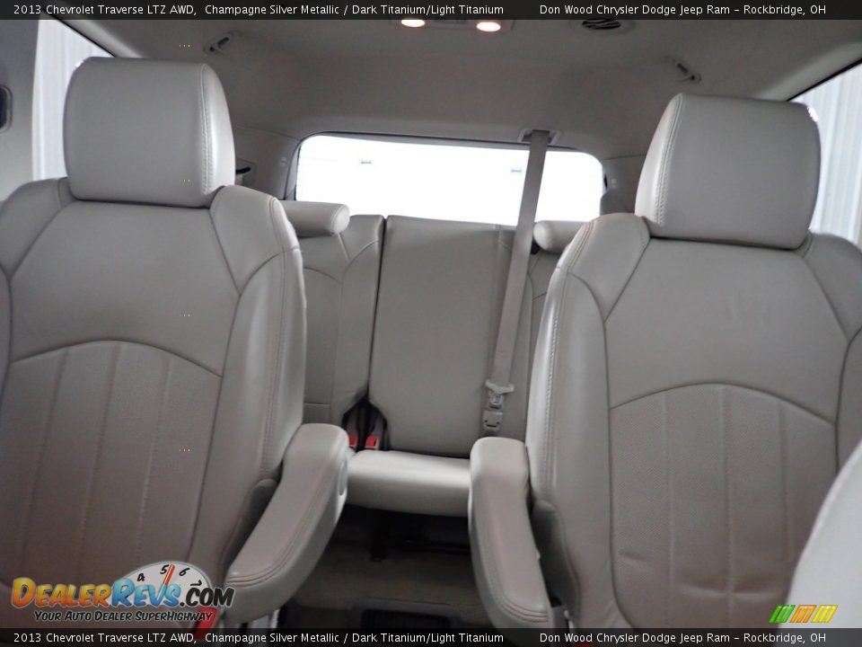 2013 Chevrolet Traverse LTZ AWD Champagne Silver Metallic / Dark Titanium/Light Titanium Photo #27