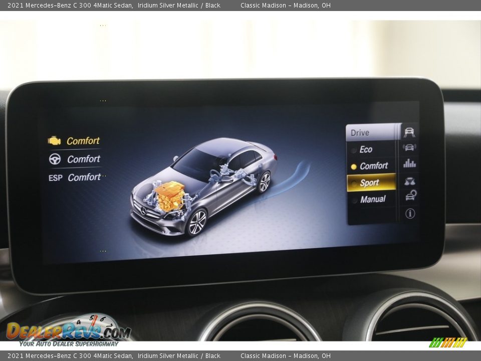 2021 Mercedes-Benz C 300 4Matic Sedan Iridium Silver Metallic / Black Photo #14