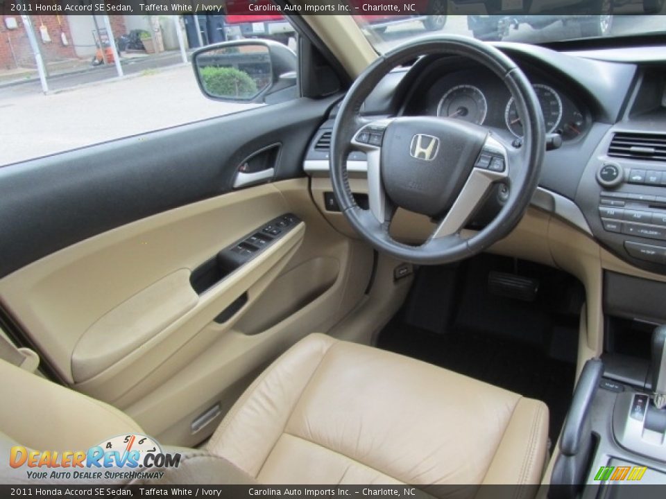 2011 Honda Accord SE Sedan Taffeta White / Ivory Photo #11