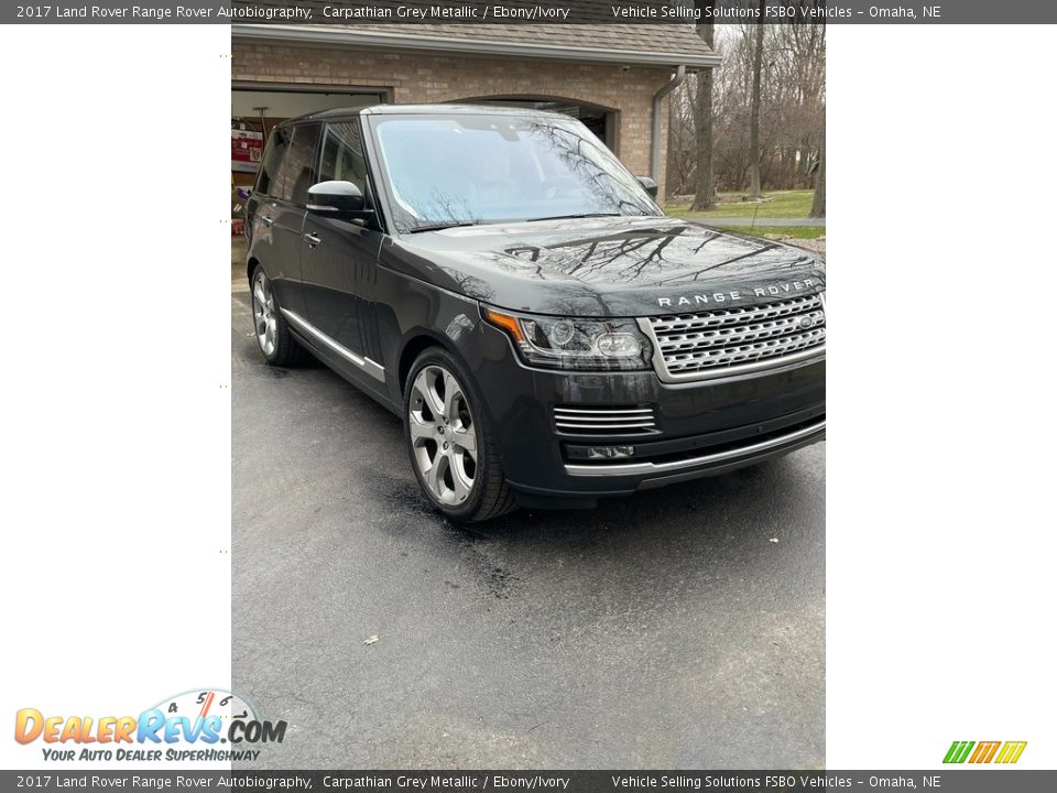 2017 Land Rover Range Rover Autobiography Carpathian Grey Metallic / Ebony/Ivory Photo #1