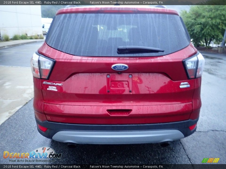 2018 Ford Escape SEL 4WD Ruby Red / Charcoal Black Photo #3