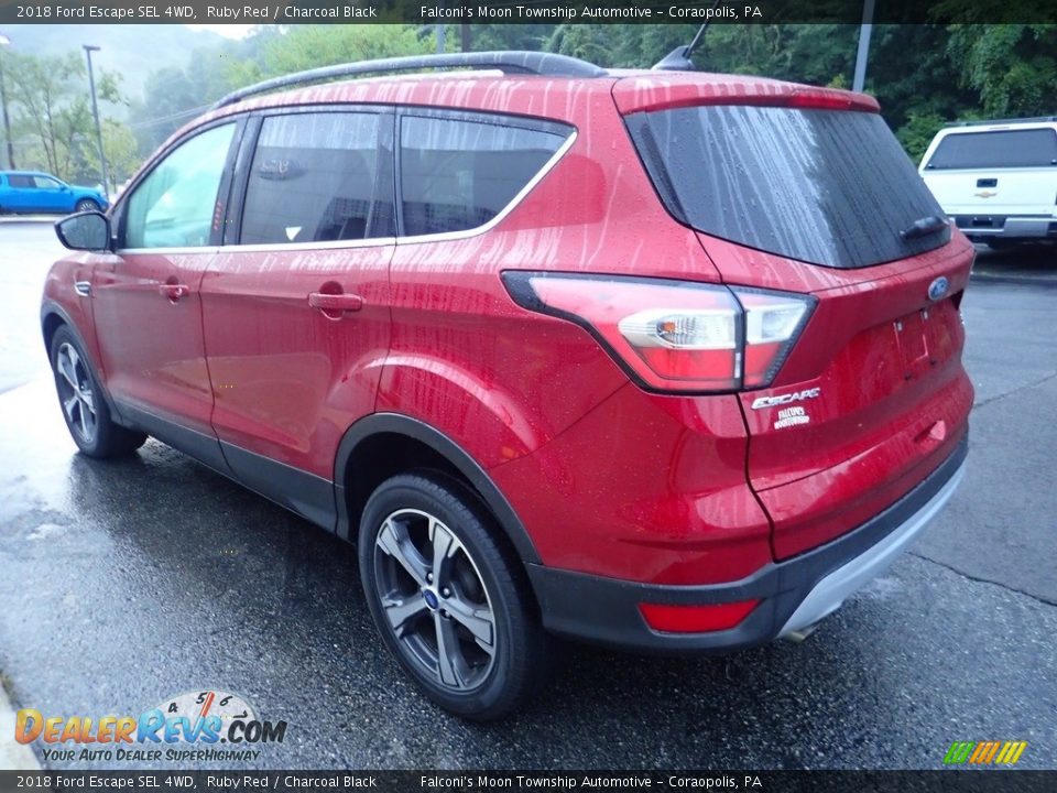 2018 Ford Escape SEL 4WD Ruby Red / Charcoal Black Photo #5