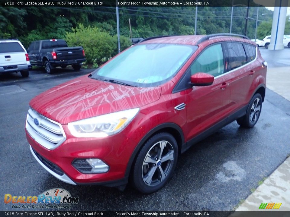 2018 Ford Escape SEL 4WD Ruby Red / Charcoal Black Photo #7