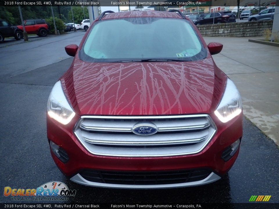 2018 Ford Escape SEL 4WD Ruby Red / Charcoal Black Photo #8