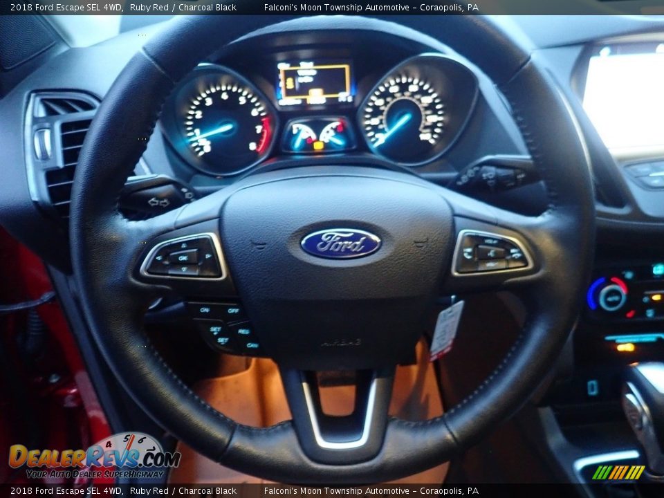 2018 Ford Escape SEL 4WD Ruby Red / Charcoal Black Photo #23
