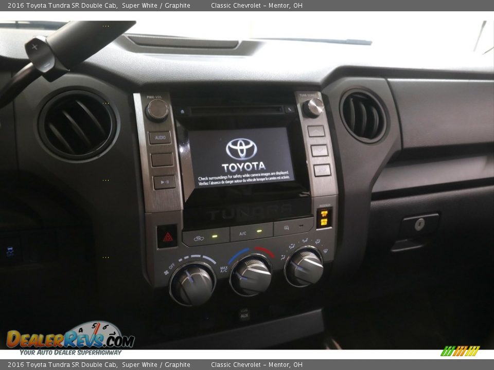 2016 Toyota Tundra SR Double Cab Super White / Graphite Photo #9