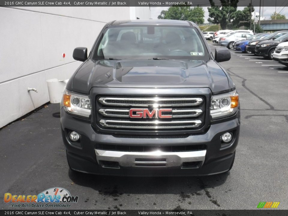 2016 GMC Canyon SLE Crew Cab 4x4 Cyber Gray Metallic / Jet Black Photo #6