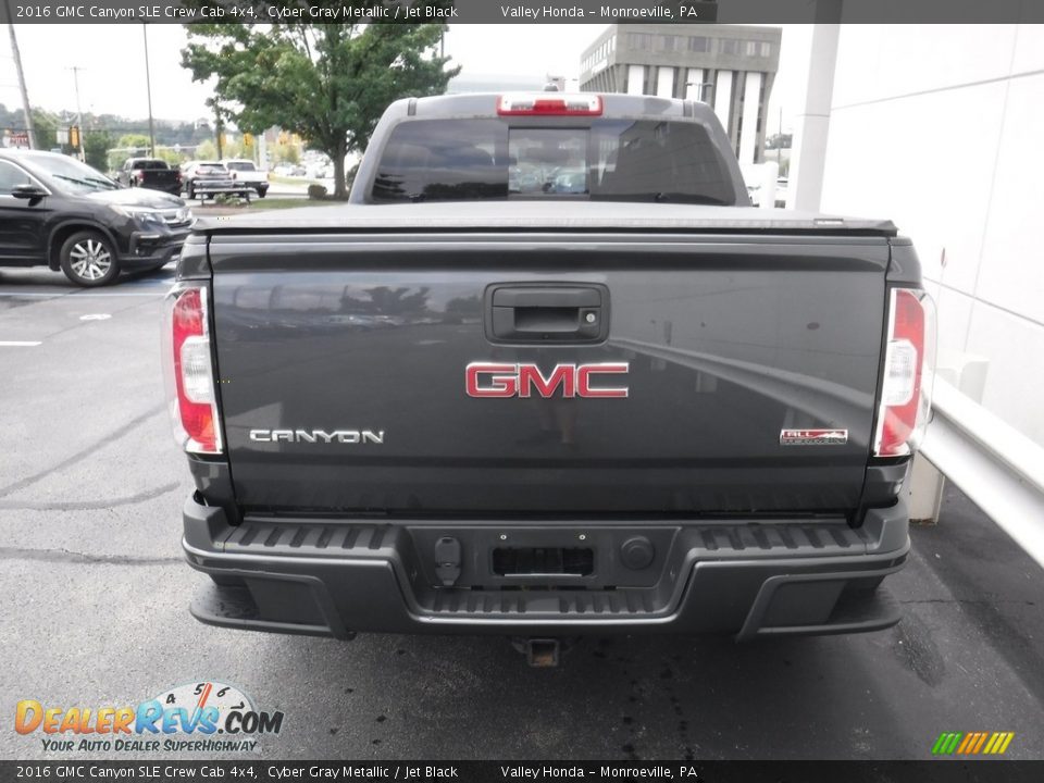 2016 GMC Canyon SLE Crew Cab 4x4 Cyber Gray Metallic / Jet Black Photo #9