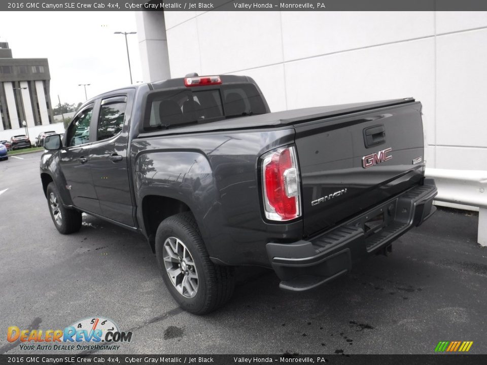 2016 GMC Canyon SLE Crew Cab 4x4 Cyber Gray Metallic / Jet Black Photo #12