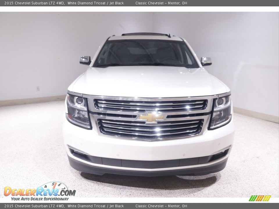 2015 Chevrolet Suburban LTZ 4WD White Diamond Tricoat / Jet Black Photo #2