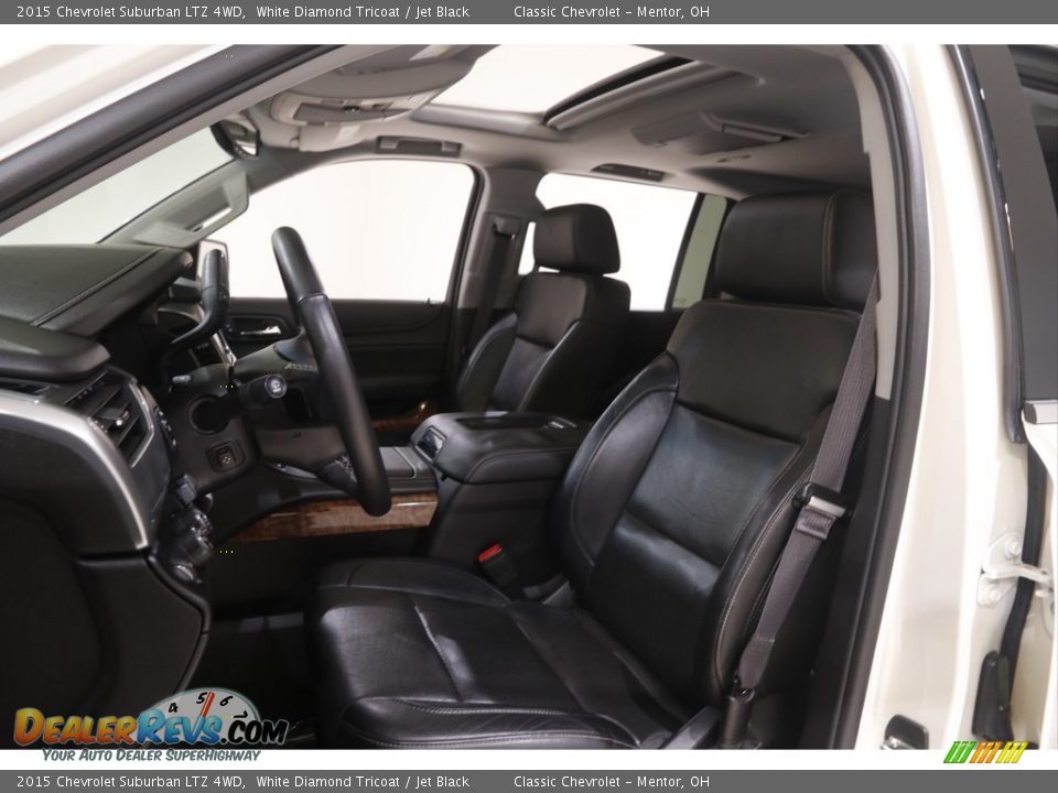 2015 Chevrolet Suburban LTZ 4WD White Diamond Tricoat / Jet Black Photo #5