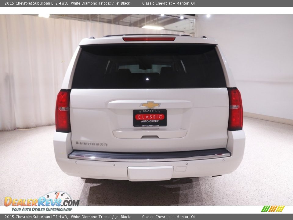 2015 Chevrolet Suburban LTZ 4WD White Diamond Tricoat / Jet Black Photo #23