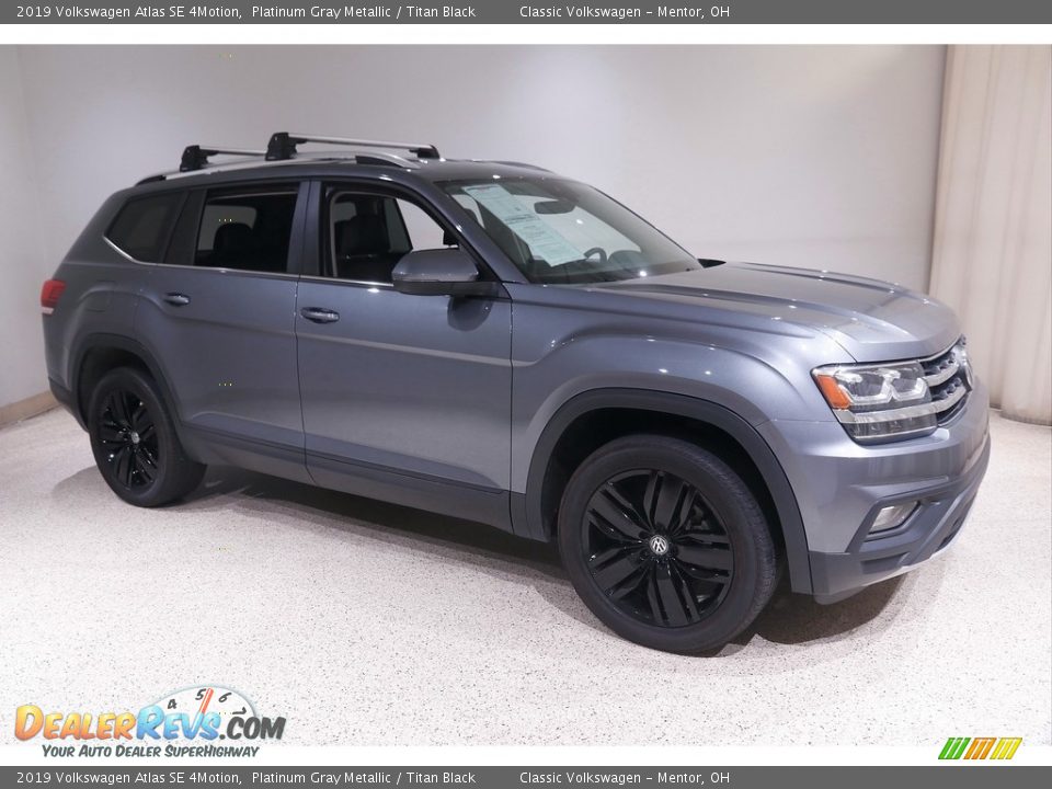 2019 Volkswagen Atlas SE 4Motion Platinum Gray Metallic / Titan Black Photo #1