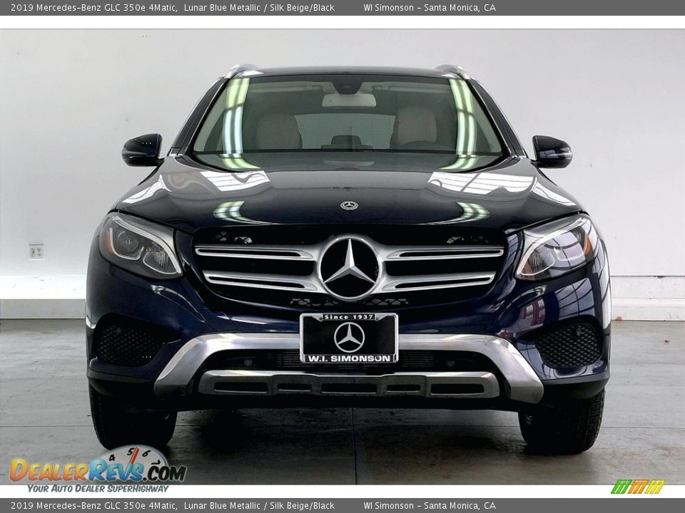 2019 Mercedes-Benz GLC 350e 4Matic Lunar Blue Metallic / Silk Beige/Black Photo #2